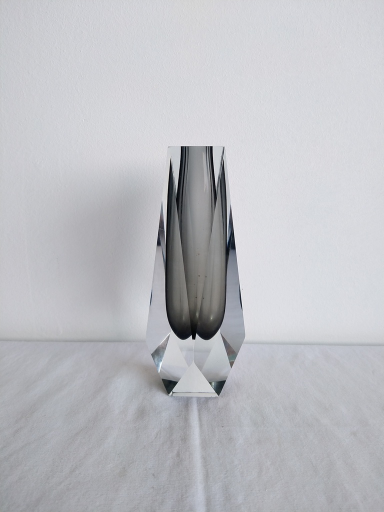 Vase soliflore Murano par Flavio Poli Sommerso