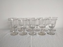 Série de 11 verres à eau en verre soufflé bouche XIXe siècle 