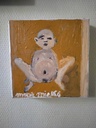 Peinture représentant un bébé signée Marie Mielko 