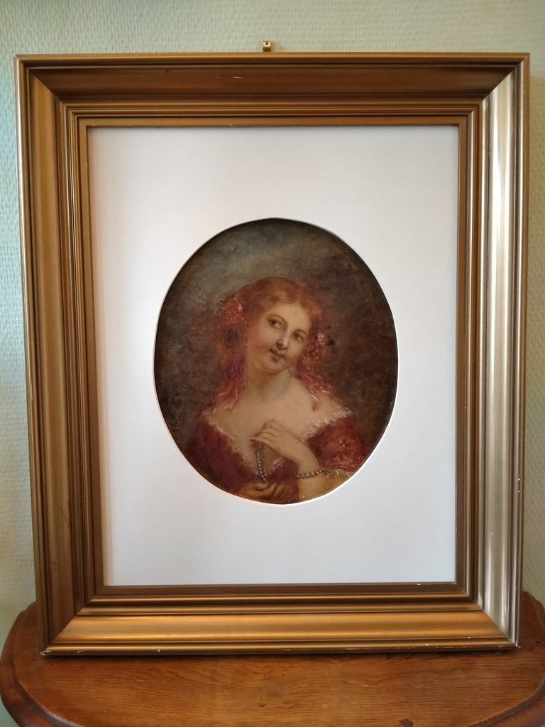 Portrait de Dame de qualité XIXe siècle 