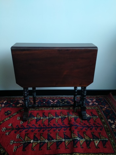 [A101] Petite table gateleg en acajou massif Angleterre 