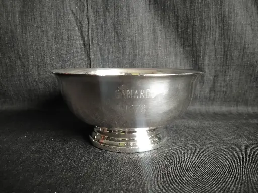 [24070] Bol à punch en métal argenté Camargo 1978 Gorham Manufactory Company 