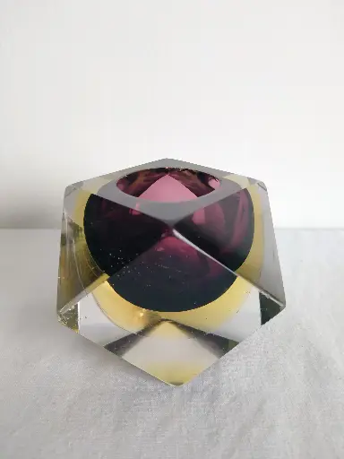 [A083] Cendrier ou vide poche en cristal de Murano 