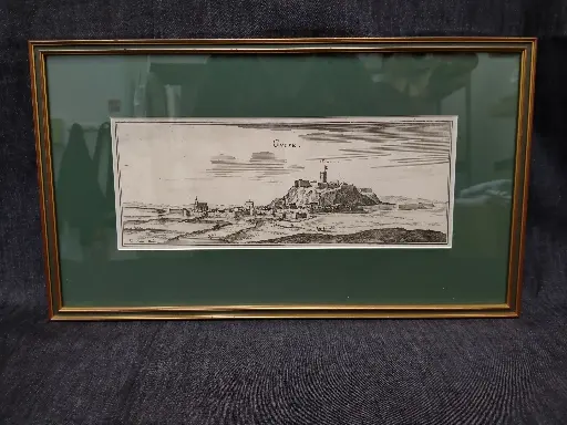 [26027] Gravure de la ville de Guise (Aisne) XVIIe siècle Johannes Peeters