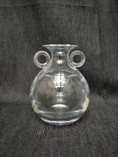 [26026] Vase en cristal avec anses torsen