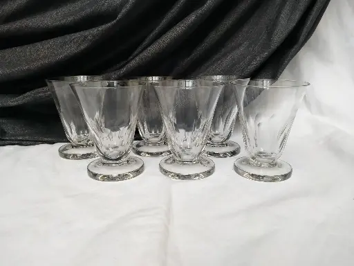 [A052] Série de 6 verres à eau Art Déco 