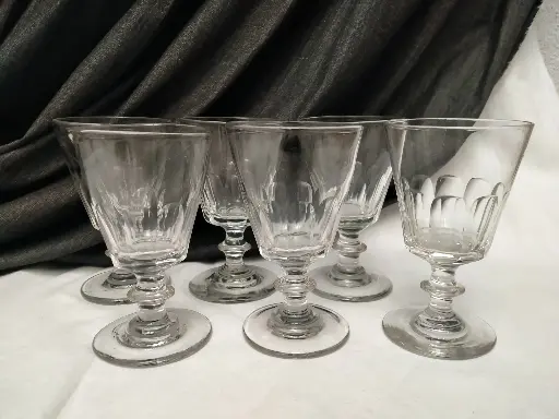 [A061/1] Série de 6 verres à eau modèle Caton Baccarat XIXe siècle