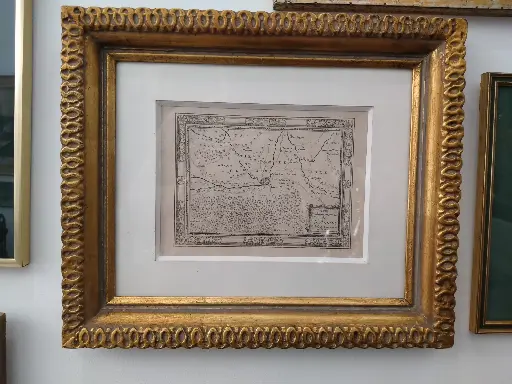 [26049/3] Gravure Carte du Gouvernement de Saint Amant datant du XVIIIe siècle