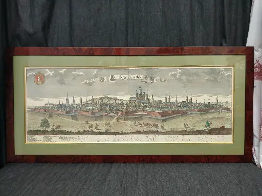 [26079/2] Gravure colorée Tournay oder Dornick 