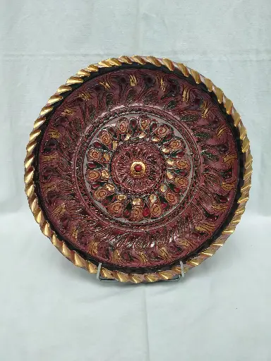 [26086] Céramique belge, Plat, Maîtrise de Nimy, Georges Destrebecq 