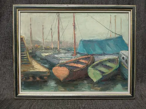 [26091] Marine représentant le port d'Ostende 
