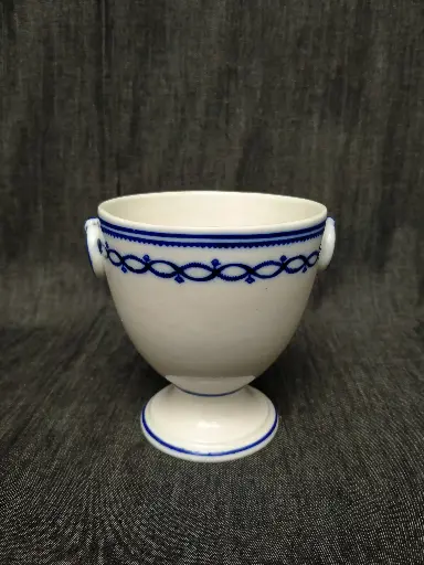 [26102] Sucrier en porcelaine de Tournai décor à l'anneau 