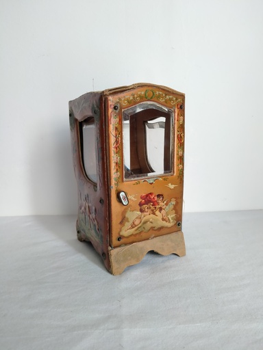 [23038] Porte montre en forme de chaise à porteur, fin XIXe siècle