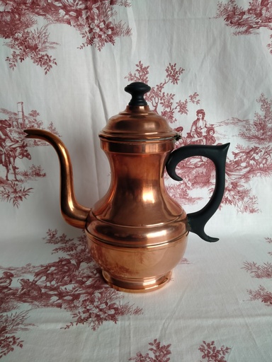 [24046] Cafetière de grande cuisine en cuivre XIXe siècle