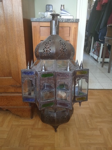 [A093] Grande lanterne marocaine ancienne