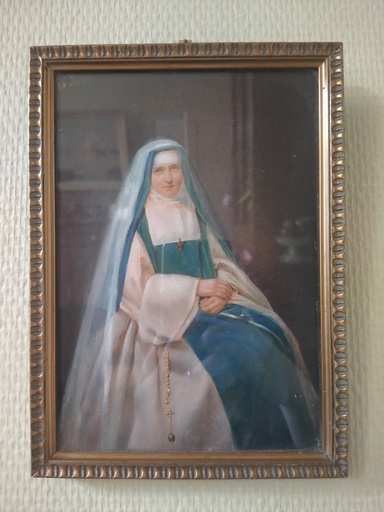 [25014] Miniature portrait de la bienheureuse Émilie d'Oultremont (1818-1878), en religion Mère Marie de Jésus 