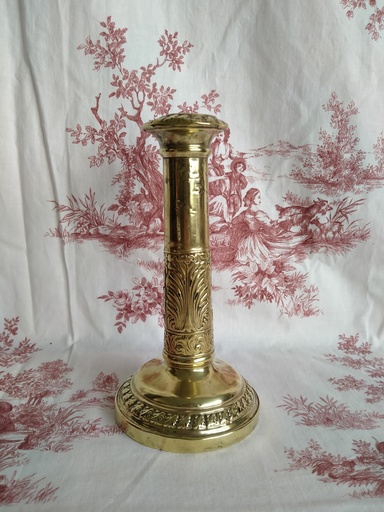 [25023/2] Flambeau en cuivre fourré époque restauration 