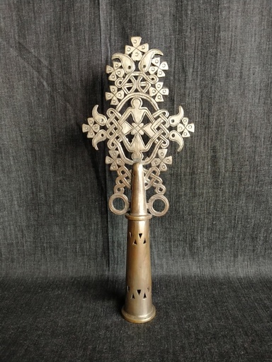 [25023/2] Croix de procession copte éthiopienne  