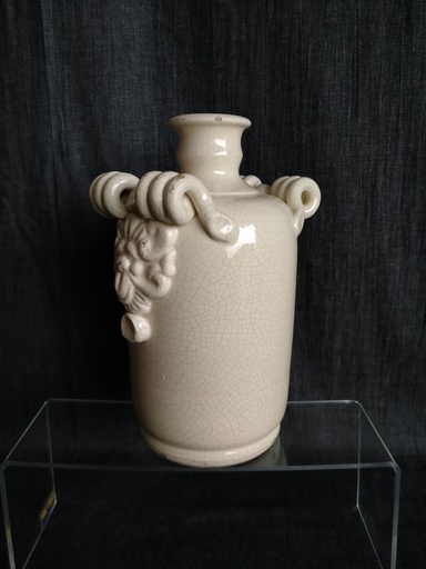 Vase Art Déco en céramique italienne craquelée Leona Lavorato a Mano 
