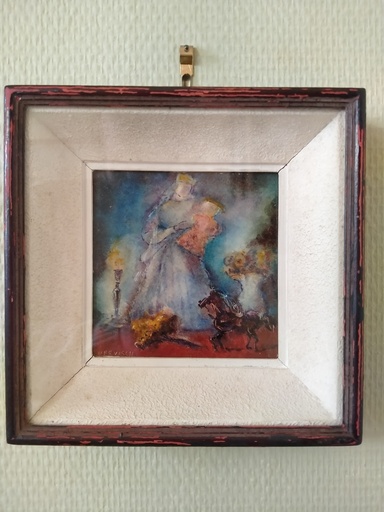 [25024/1] Nature morte à la Vierge à l'enfant signée Jean Vervisch 