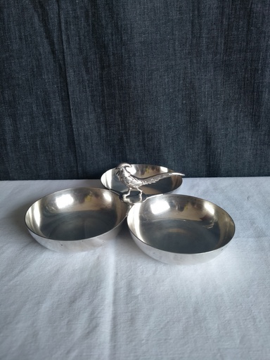 [25022] Mendiant en métal argenté 