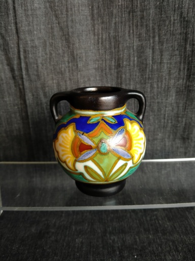 [25064/2] Vase miniature Madeleine céramique Gouda Hollande 