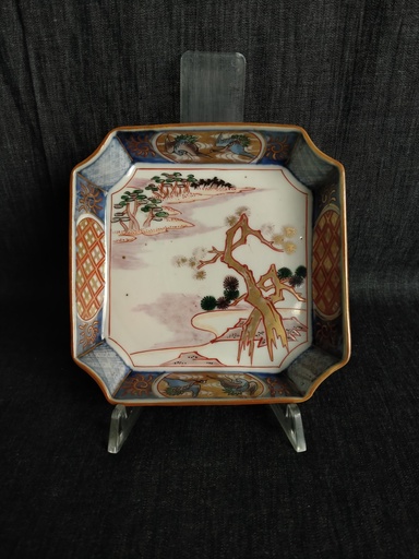 [25005/2] Coupelle octogonale en porcelaine Imari japonaise